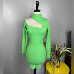 Revolve Superdown Brittney Cut Out Dress in Light Green